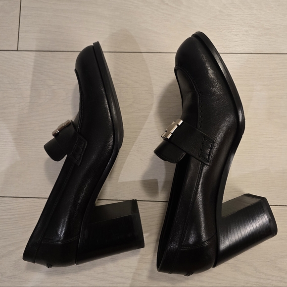 Hermes Black Leather Loafers - Picture 6 of 12